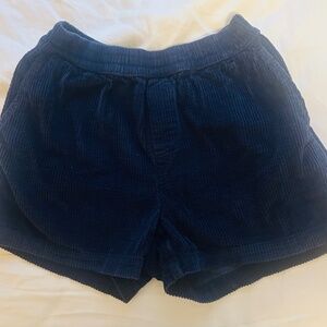 Aerie navy corduroy short